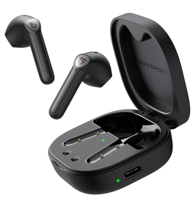 SOUNDPEATS TrueAir2+ - Bezprzewodowe słuchawki douszne Bluetooth 5.2 TWS