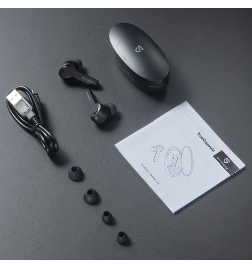 SOUNDPEATS TrueCapsule - Bezprzewodowe słuchawki dokanałowe Bluetooth 5.0 TWS