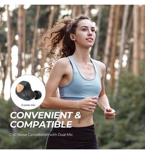 SOUNDPEATS Truengine 3 SE - Bezprzewodowe słuchawki dokanałowe Bluetooth 5.0 TWS