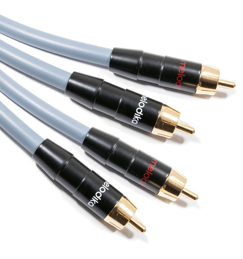 Melodika Gunmetal Edition MD2RG - Kabel interkonekt audio 2 RCA - 2 RCA (Cinch)