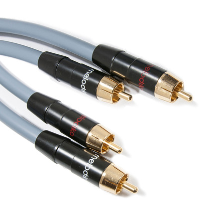 Melodika Gunmetal Edition MD2RG - Kabel interkonekt audio 2 RCA - 2 RCA (Cinch)