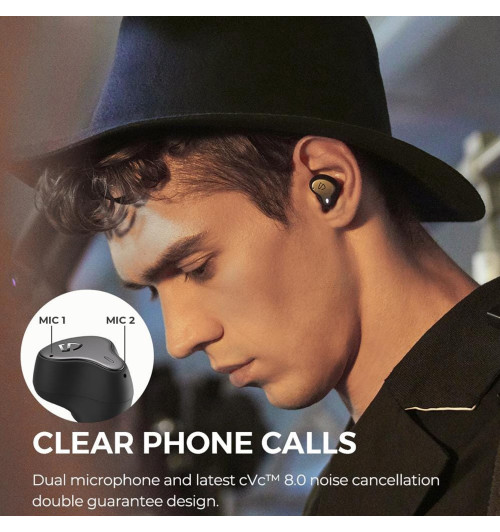 SOUNDPEATS H1 - Hybrydowe bezprzewodowe słuchawki dokanałowe Bluetooth 5.2 TWS