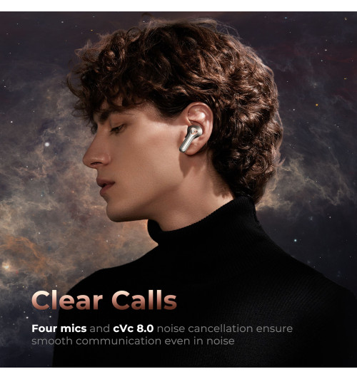 SOUNDPEATS H2 - Hybrydowe bezprzewodowe słuchawki dokanałowe Bluetooth 5.2 TWS