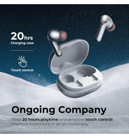 SOUNDPEATS H2 - Hybrydowe bezprzewodowe słuchawki dokanałowe Bluetooth 5.2 TWS