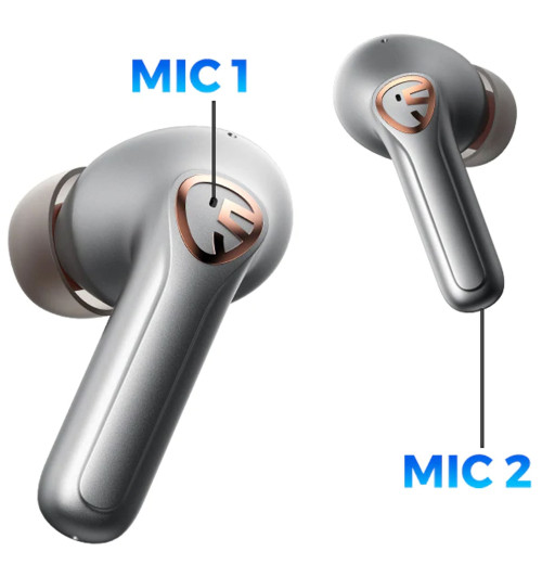 SOUNDPEATS H2 - Hybrydowe bezprzewodowe słuchawki dokanałowe Bluetooth 5.2 TWS