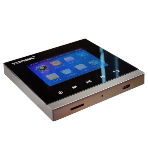 Tonsil WS-35 - Odtwarzacz ścienny 2 x 20W, Bluetooth, microSD, FM, AUX