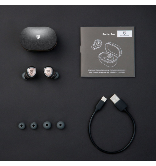 SOUNDPEATS Sonic Pro - Bezprzewodowe słuchawki dokanałowe Bluetooth 5.2 TWS