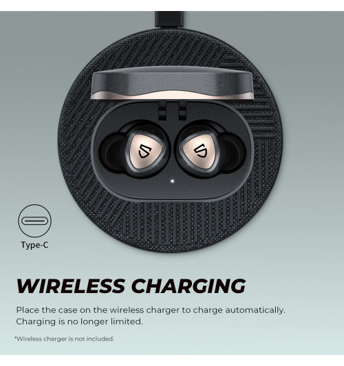 SOUNDPEATS Sonic Pro - Bezprzewodowe słuchawki dokanałowe Bluetooth 5.2 TWS