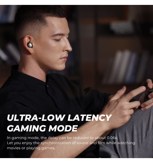 SOUNDPEATS Sonic Pro - Bezprzewodowe słuchawki dokanałowe Bluetooth 5.2 TWS