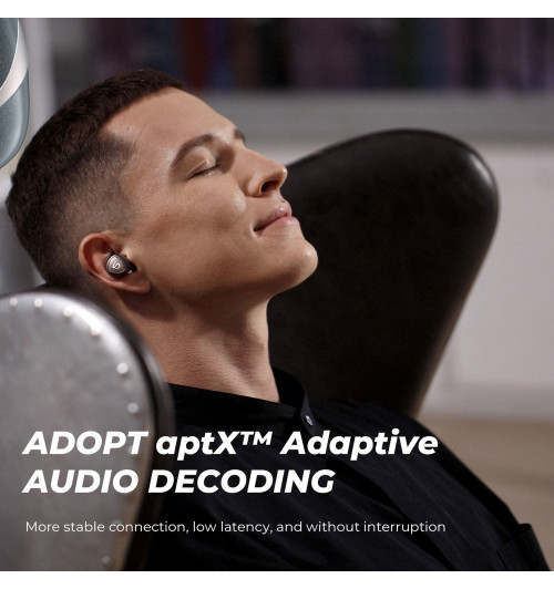 SOUNDPEATS Sonic Pro - Bezprzewodowe słuchawki dokanałowe Bluetooth 5.2 TWS