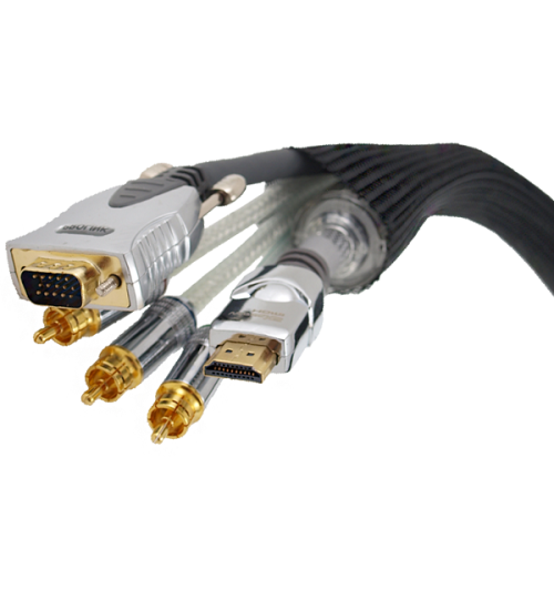 Oplot nylonowy na kabel lub wiązkę kabli 40 mm