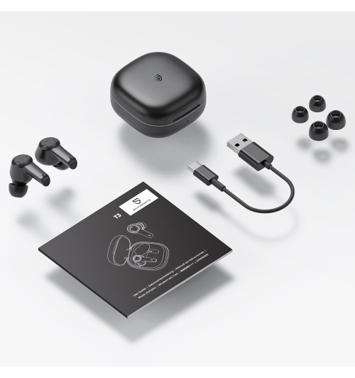 SOUNDPEATS T3 - Bezprzewodowe słuchawki dokanałowe Bluetooth 5.2 TWS z ANC