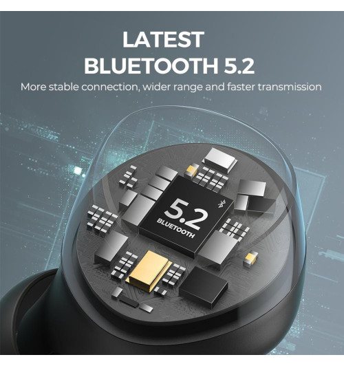 SOUNDPEATS Mini - Bezprzewodowe słuchawki dokanałowe Bluetooth 5.2 TWS