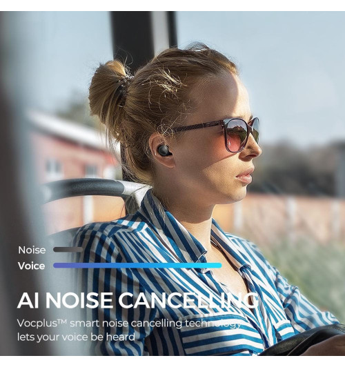 SOUNDPEATS Mini - Bezprzewodowe słuchawki dokanałowe Bluetooth 5.2 TWS