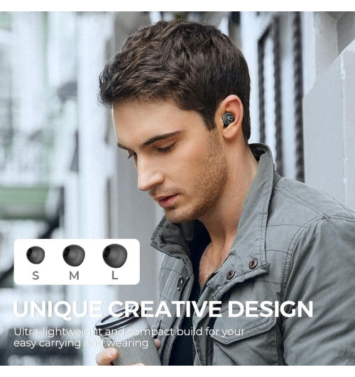 SOUNDPEATS Mini - Bezprzewodowe słuchawki dokanałowe Bluetooth 5.2 TWS