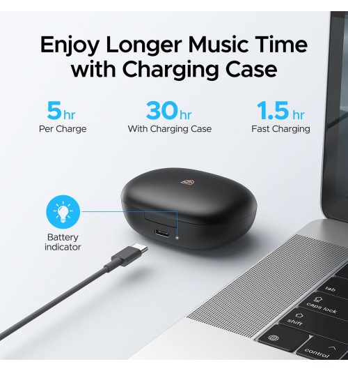 SOUNDPEATS Mac2 - Bezprzewodowe słuchawki dokanałowe Bluetooth 5.0 TWS