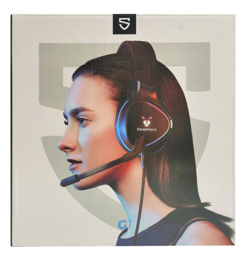 SOUNDPEATS G1 - Słuchawki wokółuszne z mikrofonem dla graczy RGB LED