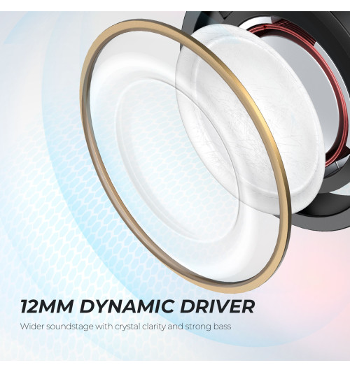 SOUNDPEATS T2 - Bezprzewodowe słuchawki dokanałowe Bluetooth 5.1 TWS z Hybrid ANC