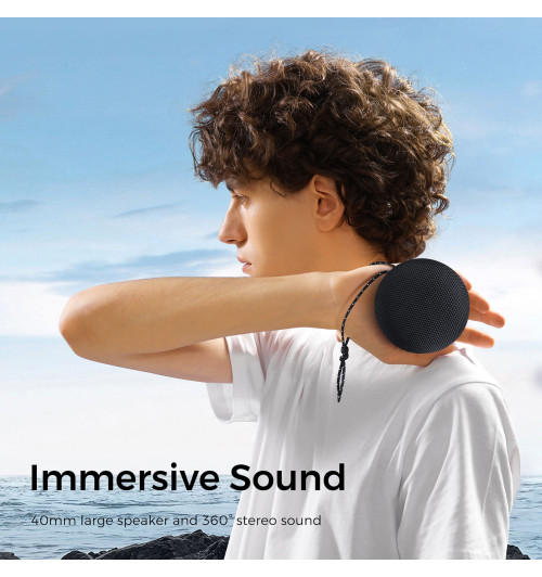 SOUNDPEATS Halo - Przenośny głośnik bezprzewodowy Bluetooth 5.0, 360 Surround, RGB Light, IPX5