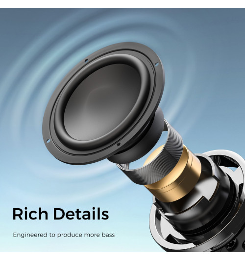 SOUNDPEATS Halo - Przenośny głośnik bezprzewodowy Bluetooth 5.0, 360 Surround, RGB Light, IPX5