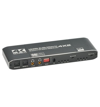 WireWay WW411024 - Splitter / Matrix 4x2 HDMI 2.0b 4K 60Hz