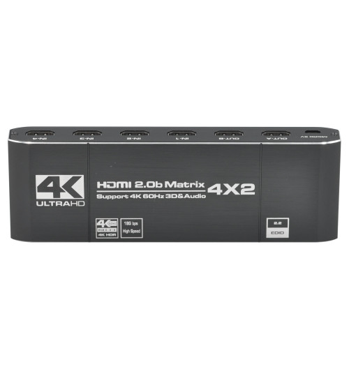 WireWay WW411024 - Splitter / Matrix 4x2 HDMI 2.0b 4K 60Hz