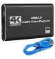 WireWay WW411020 - HDMI Video Capture Grabber 4K Ultra HD USB 3.0