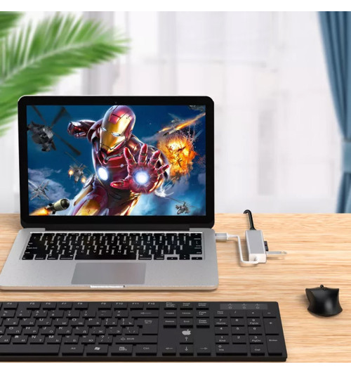 WireWay WW411022 - Karta sieciowa / Adapter HUB USB 3.0 do 3 x USB + RJ45