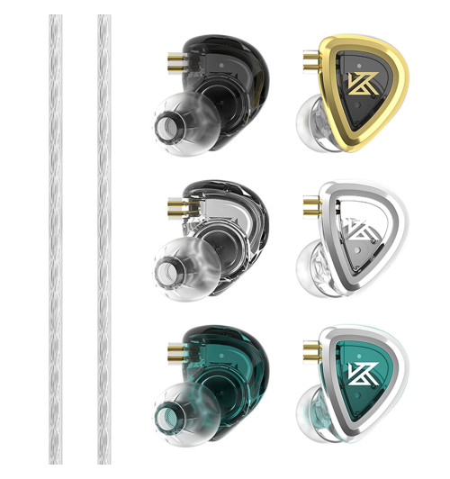 KZ EDA - Zestaw 3 par słuchawek dokanałowych IEM