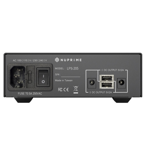 NuPrime LPS-205 - Audiofilski zewnętrzny zasilacz liniowy DC 5V/2A USB