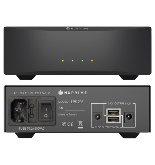 NuPrime LPS-205 - Audiofilski zewnętrzny zasilacz liniowy DC 5V/2A USB