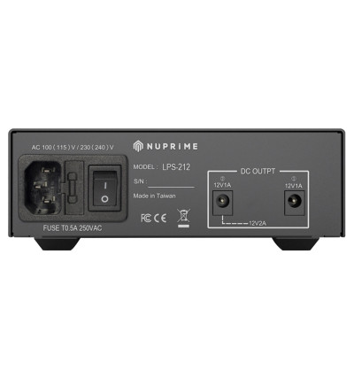NuPrime LPS-212 - Audiofilski zewnętrzny zasilacz liniowy DC 12V/2A i 12V/1A