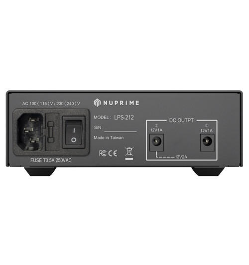NuPrime LPS-212 - Audiofilski zewnętrzny zasilacz liniowy DC 12V/2A i 12V/1A