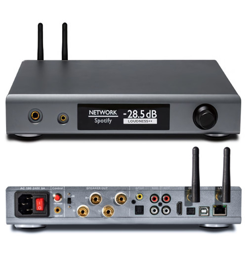 NuPrime Omnia A300 - Wzmacniacz zintegrowany 2x200W z odtwarzaczem strumieniowym, Wi-Fi, Bluetooth z aptX HD