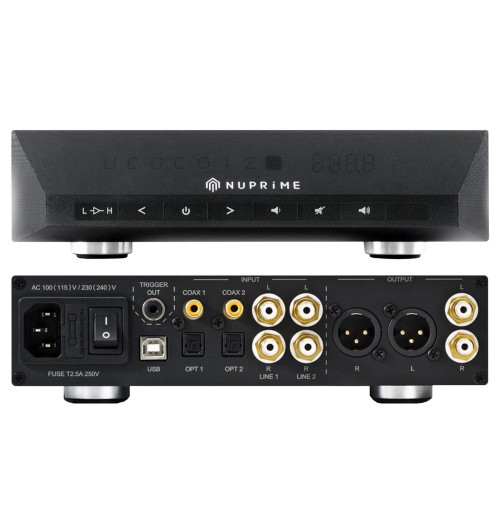 NuPrime DAC-10 - Zbalansowany przetwornik cyfrowo-analogowy DAC z przedwzmacniaczem stereo