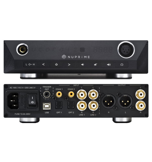 NuPrime DAC-10H - Wzmacniacz słuchawkowy ze zbalansowanym przetwornikiem cyfrowo-analogowym DAC