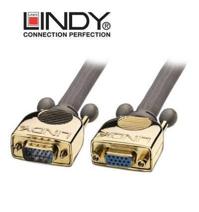 Przedłużacz VGA (D-SUB) Gold Lindy 37840