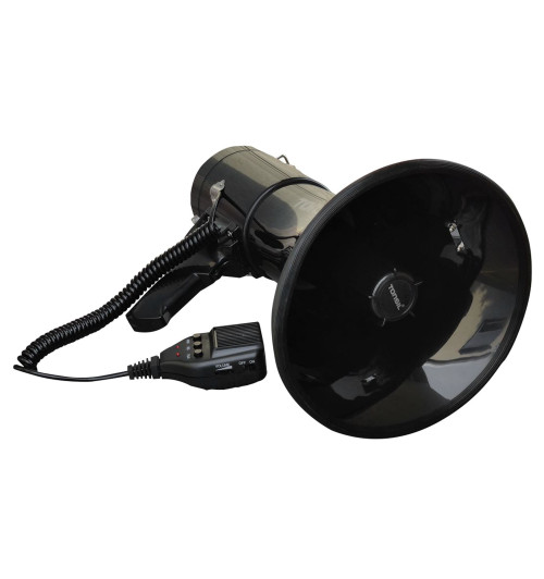 Tonsil TE 25/20 Nagrywanie, MP3, USB, SD - Megafon bezprzewodowy z akumulatorem - Czarny