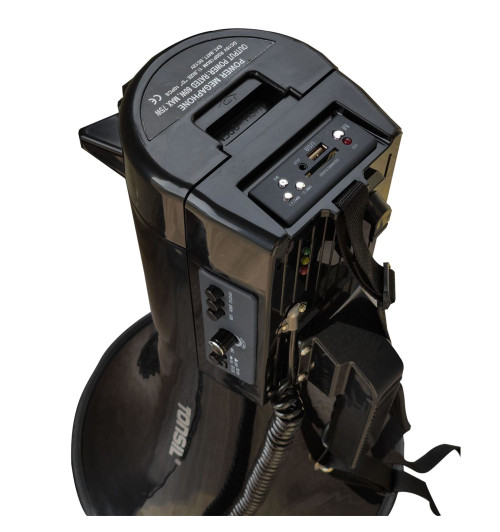 Tonsil TE 35/20 Nagrywanie, MP3, USB - Megafon bezprzewodowy z akumulatorem - Czarny