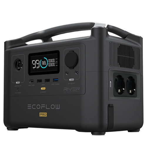 EcoFlow River Pro - Zestaw: przenośna stacja zasilania 720Wh + panel fotowoltaiczny 110W