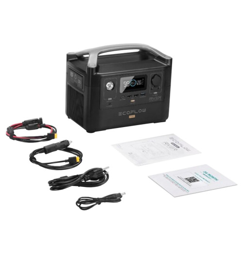 EcoFlow River Pro - Zestaw: przenośna stacja zasilania 720Wh + panel fotowoltaiczny 110W