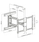 TechLink TWM650 - Uniwersalny uchwyt ścienny do telewizora 37" - 80"