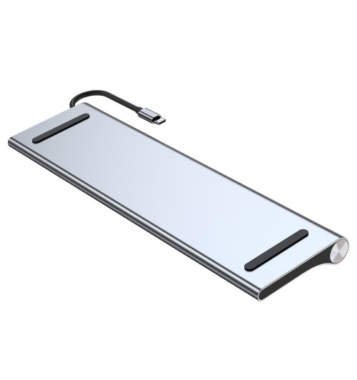 WireWay WW410216 - Stacja dokująca / karta sieciowa / adapter do komputera 12w1 HUB USB-C