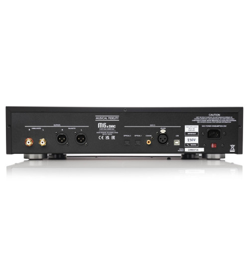 Musical Fidelity M6x DAC - Przetwornik cyfrowo-analogowy DAC z przedwzmacniaczem stereo, dual mono, 32bit