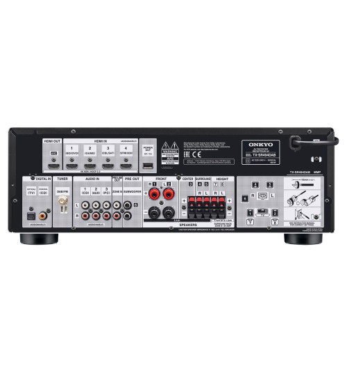 Onkyo TX-SR494DAB - Amplituner kina domowego 7.2 z Bluetooth