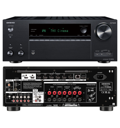 Onkyo TX-NR696 - Amplituner kina domowego 7.2 z Bluetooth AirPlay Chromecast FM/AM