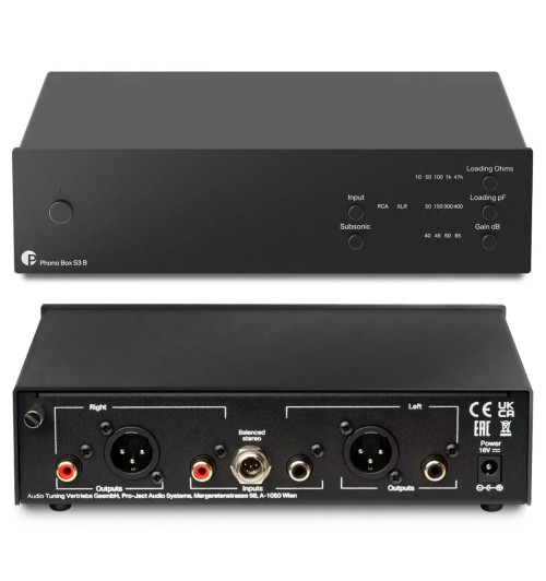Pro-Ject Phono Box S3 B - Przedwzmacniacz gramofonowy MM/MC