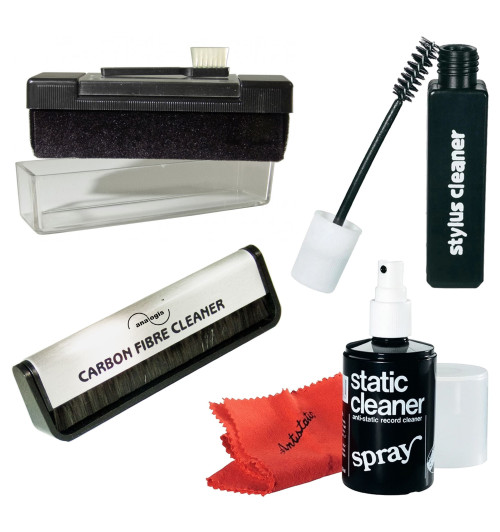 Analogis zestaw do czyszczenia płyt winylowych: Static Cleaner + Stylus Cleaner + Brush 1 + Velvet Brush 3