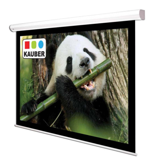 Kauber White Label Black Frame 190x143cm 4:3 - Ekran projekcyjny z napędem elektrycznym