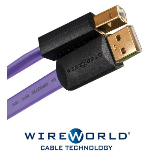 Kabel USB 2.0 A-B WireWorld Ultraviolet 1m